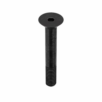 Socket Flat Head Screw: 5/16"-18 Thread Size, 2 in Lg, Flat, Black Oxide, Alloy Steel, 100 PK