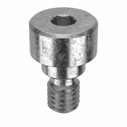 Shoulder Screw: Precision, #10-32 Thr Size, 1/4 in Thr Lg, 1/8 in Shoulder Lg, Std, Plain, 5 PK