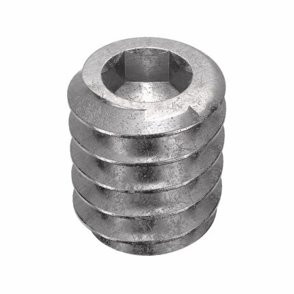 Socket Set Screw: #10-24 Thread Size, 1/4 in Overall Lg, Cup pt, Stainless Steel, Plain, 100 PK