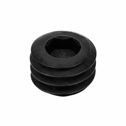 Socket Set Screw: #8-36 Thread Size, 1/8 in Overall Lg, Cup pt, Alloy Steel, Black Oxide, 100 PK