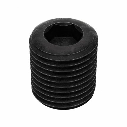 Socket Set Screw: 1/2"-20 Thread Size, 5/8 in Overall Lg, Cup pt, Alloy Steel, Black Oxide, 50 PK