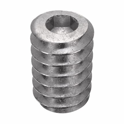 Socket Set Screw: #4-40 Thread Size, 3/16 in Overall Lg, Cup pt, Stainless Steel, Plain, 100 PK