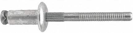 Blind Rivet,1/4 in dia,PK25: Inch, 0.25 in Shank Dia, Self-Plugging, Countersunk, Aluminum, 25 PK