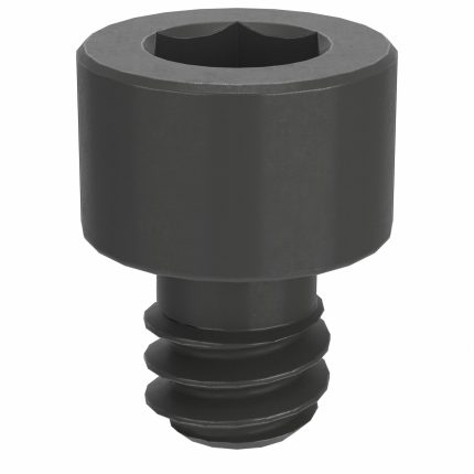 Socket Head Cap Screw: #4-40 Thread Size, 1/8 in Lg, Std, Black Oxide, Steel, 3/32 in Drive, 100 PK