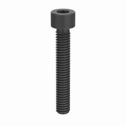 Socket Head Cap Screw: #6-40 Thread Size, 7/8 in Lg, Std, Black Oxide, Steel, 7/64 in Drive, 100 PK
