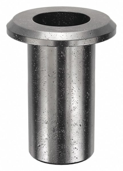 Rivet Nut: 3/8"-16 Thread Size, 15/16 in Overall Lg, 31/64 in Insert Dia, Steel, Plain, Steel, 20 PK