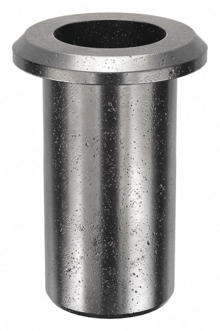Rivet Nut: 1/4"-20 Thread Size, 5/8 in Overall Lg, 21/64 in Insert Dia, Steel, Plain, Steel, 50 PK
