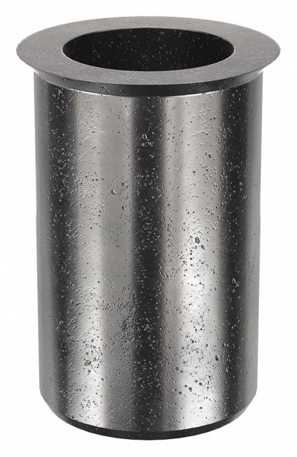 Rivet Nut: #10-32 Thread Size, 7/16 in Overall Lg, 9/32 in Insert Dia, Steel, Plain, Steel, 50 PK