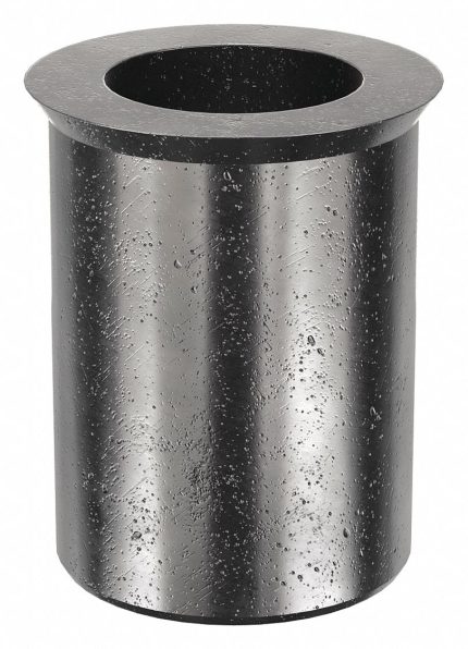 Rivet Nut: M8-1.25 Thread Size, 16.4 mm Overall Lg, 12.7 mm Insert Dia, Steel, Plain, Steel, 25 PK
