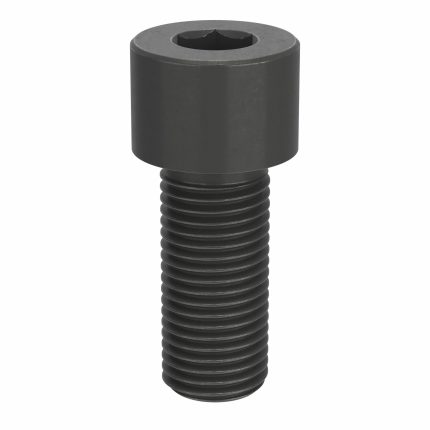Socket Head Cap Screw: 1 1/2"-6 Thread Size, 3 1/2 in Lg, Std, Black Oxide, Steel, 1.5 in Head Ht