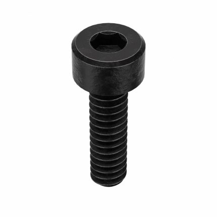 Socket Head Cap Screw: #6-32 Thread Size, 1/2 in Lg, Std, Black Oxide, Steel, 7/64 in Drive, 100 PK