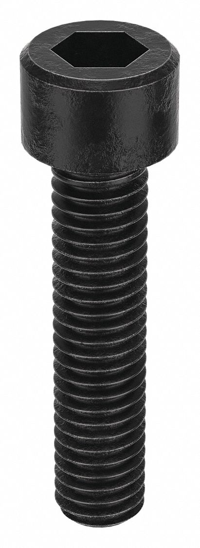 Socket Head Cap Screw: #8-36 Thread Size, 3/4 in Lg, Std, Black Oxide, Steel, 9/64 in Drive, 100 PK