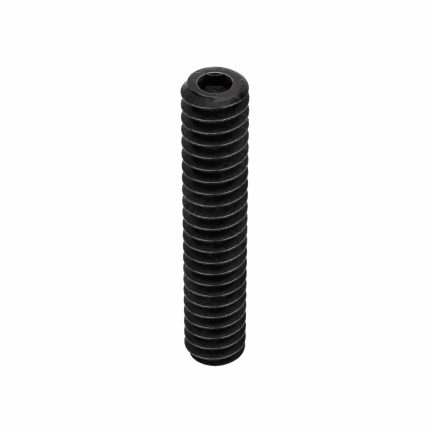 Socket Set Screw: #6-32 Thread Size, 3/4 in Overall Lg, Cup pt, Alloy Steel, Black Oxide, 100 PK