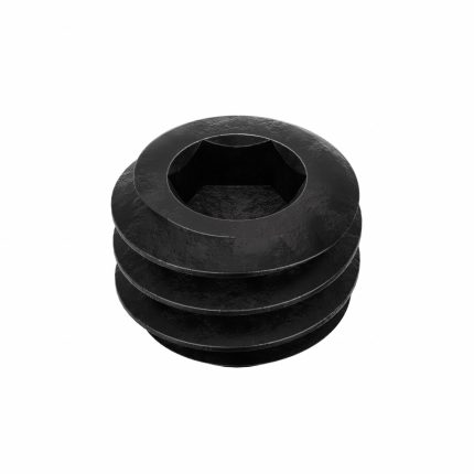 Socket Set Screw: #8-32 Thread Size, 1/8 in Overall Lg, Cup pt, Alloy Steel, Black Oxide, 100 PK
