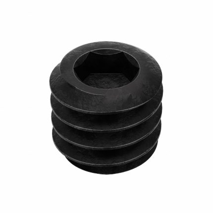 Socket Set Screw: 1/4"-20 Thread Size, 1/4 in Overall Lg, Cup pt, Alloy Steel, Black Oxide, 100 PK