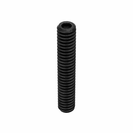 Socket Set Screw: 1/4"-20 Thread Size, 1 1/2 in Overall Lg, Cup pt, Alloy Steel, Black Oxide, 100 PK