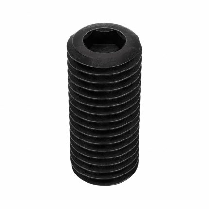 Socket Set Screw: 5/16"-24 Thread Size, 3/4 in Overall Lg, Cup pt, Alloy Steel, Black Oxide, 100 PK