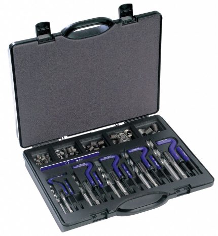 APPROVED VENDOR Thread Repair Kit: Tanged Tang Style, Free-Running, 3/8 in Overall Lg, Plain, Plain