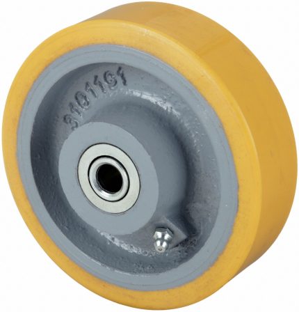 APPROVED VENDOR Caster Wheel: 5 in Wheel Dia., 1 1/2 in Wheel Wd, Polyurethane, 935 lb Load Rating