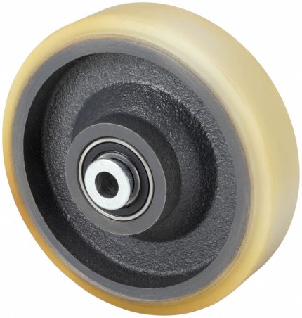 APPROVED VENDOR Caster Wheel: 6 in Wheel Dia., 1 1/2 in Wheel Wd, Polyurethane, 1,600 lb Load Rating