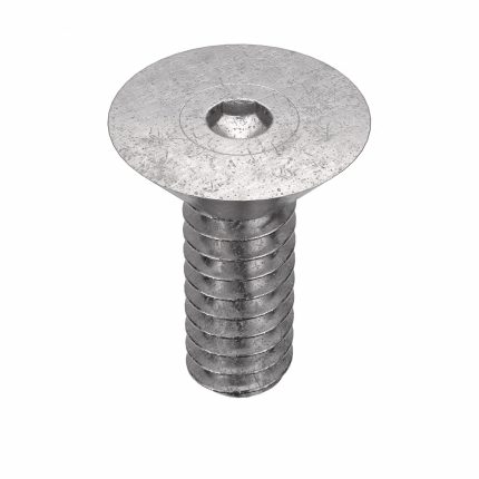 Socket Flat Head Screw: #6-32 Thread Size, 5/16 in Lg, Flat, Plain, Stainless Steel, 18-8, 100 PK
