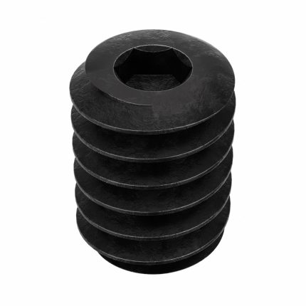 Socket Set Screw: #2-56 Thread Size, 1/8 in Overall Lg, Cup pt, Alloy Steel, Black Oxide, 100 PK