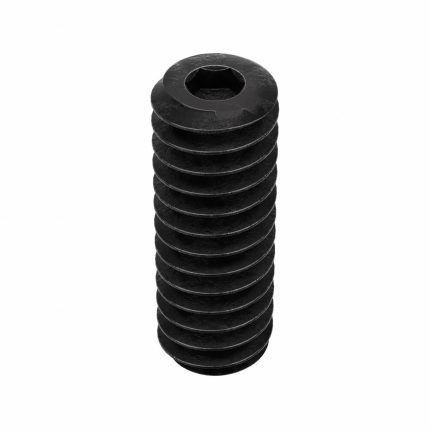 Socket Set Screw: #2-56 Thread Size, 1/4 in Overall Lg, Cup pt, Alloy Steel, Black Oxide, 100 PK