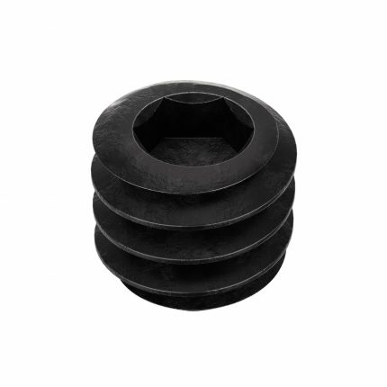 Socket Set Screw: #3-48 Thread Size, 3/32 in Overall Lg, Cup pt, Alloy Steel, Black Oxide, 100 PK