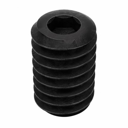 Socket Set Screw: #4-48 Thread Size, 3/16 in Overall Lg, Cup pt, Alloy Steel, Black Oxide, 100 PK