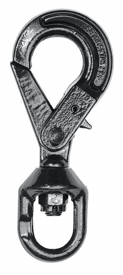 DAYTON Slip Hook: 3,500 lb Working Load Limit, 80 Hook Grade, Steel, 9/32 in Material Thick, Swivel