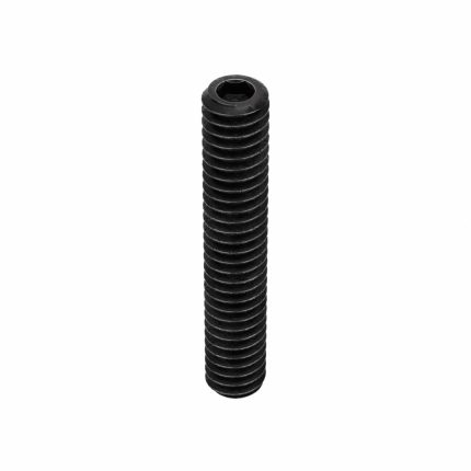 Socket Set Screw: 1/4"-20 Thread Size, 1 1/2 in Overall Lg, Cup pt, Alloy Steel, Black Oxide, 100 PK