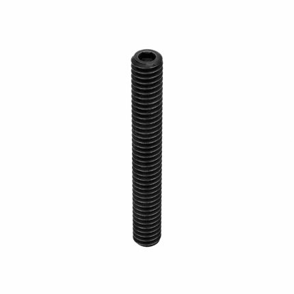 Socket Set Screw: 1/4"-20 Thread Size, 2 in Overall Lg, Cup pt, Alloy Steel, Black Oxide, 100 PK