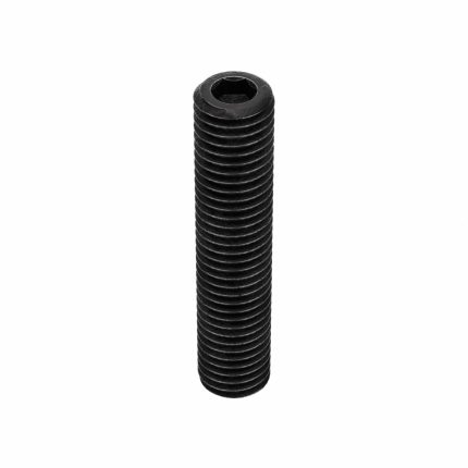 Socket Set Screw: 1/4"-28 Thread Size, 1 1/4 in Overall Lg, Cup pt, Alloy Steel, Black Oxide, 100 PK
