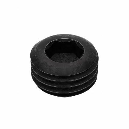 Socket Set Screw: 3/8"-24 Thread Size, 1/4 in Overall Lg, Cup pt, Alloy Steel, Black Oxide, 100 PK