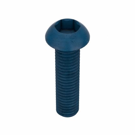 Socket Head Cap Screw: M10-1.5 Thread Size, 40 mm Lg, Button, Blue Phosphate, Steel, 10 PK