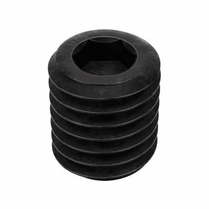 Socket Set Screw: 1/2"-13 Thread Size, 5/8 in Overall Lg, Cup pt, Alloy Steel, Black Oxide, 100 PK