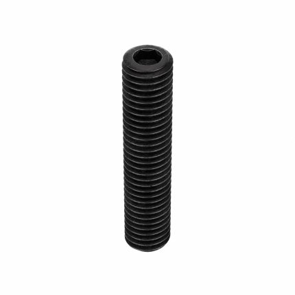 Socket Set Screw: 1/2"-13 Thread Size, 2 1/2 in Overall Lg, Cup pt, Alloy Steel, Black Oxide, 25 PK