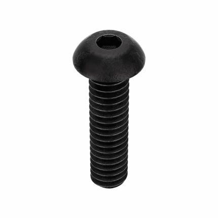 Socket Head Cap Screw: 1/4"-20 Thread Size, 1 in Lg, Button, Black Oxide, Alloy Steel, 50 PK