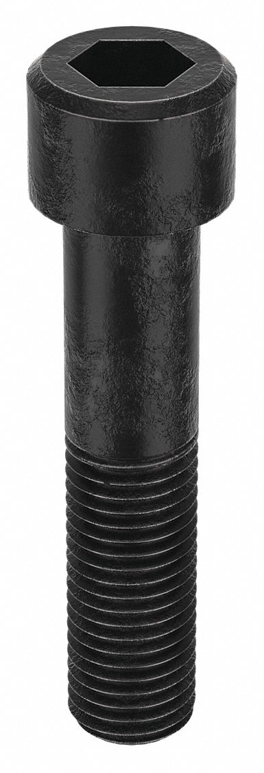 Socket Head Cap Screw: M24-3 Thread Size, 110 mm Lg, Std, Black Oxide, Alloy Steel, 10 PK
