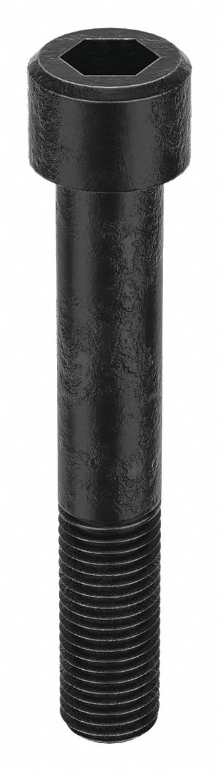 Socket Head Cap Screw: M24-3 Thread Size, 150 mm Lg, Std, Black Oxide, Alloy Steel, 5 PK