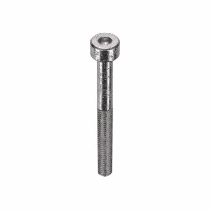 Socket Head Cap Screw: M4-0.7 Thread Size, 40 mm Lg, Std, Plain, Stainless Steel, 18-8, 50 PK