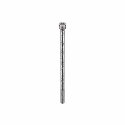Socket Head Cap Screw: M6-1 Thread Size, 140 mm Lg, Std, Plain, Stainless Steel, 18-8, 10 PK