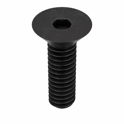 Socket Flat Head Screw: M2-0.4 Thread Size, 6 mm Lg, Flat, Black Oxide, Steel, Class 10.9, 25 PK
