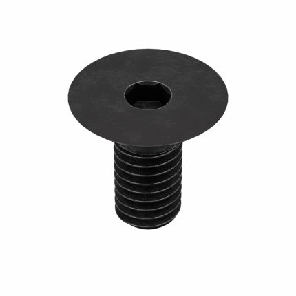 Socket Flat Head Screw: M3-0.5 Thread Size, 5 mm Lg, Flat, Black Oxide, Steel, Class 10.9, 100 PK