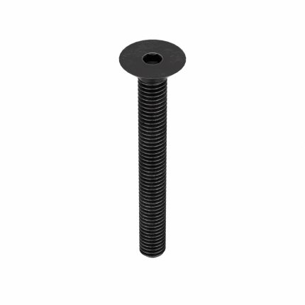 Socket Flat Head Screw: M3-0.5 Thread Size, 25 mm Lg, Flat, Black Oxide, Steel, Class 10.9, 100 PK