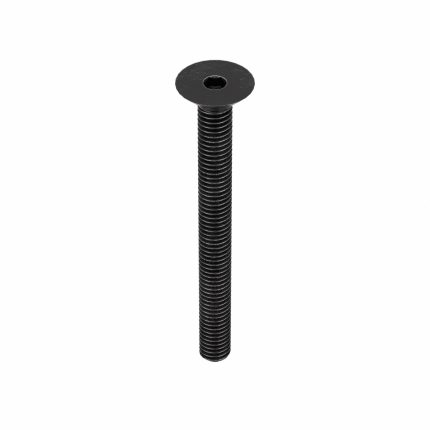Socket Flat Head Screw: M3-0.5 Thread Size, 30 mm Lg, Flat, Black Oxide, Steel, Class 10.9, 100 PK