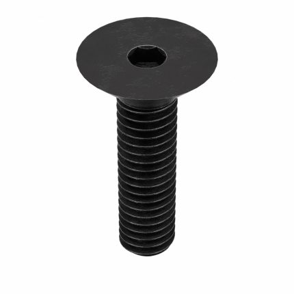 Socket Flat Head Screw: M4-0.7 Thread Size, 14 mm Lg, Flat, Black Oxide, Steel, Class 10.9, 100 PK