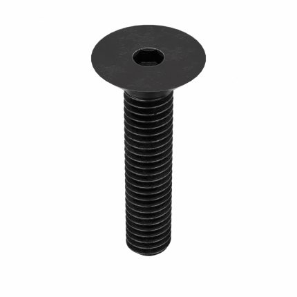 Socket Flat Head Screw: M4-0.7 Thread Size, 18 mm Lg, Flat, Black Oxide, Steel, Class 10.9, 100 PK