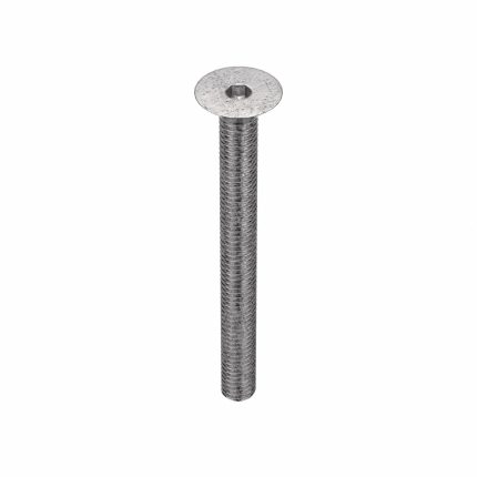 Socket Flat Head Screw: M3-0.5 Thread Size, 30 mm Lg, Flat, Plain, Stainless Steel, 18-8, 50 PK
