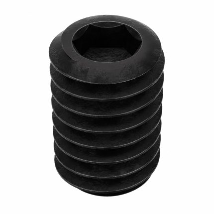 Socket Set Screw: M2.5x0.45 Thread Size, 4 mm Overall Lg, Cup pt, Steel, Black Oxide, Socket, 100 PK